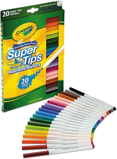 Crayola Super Tips Washable Markers Pack of 20 588106